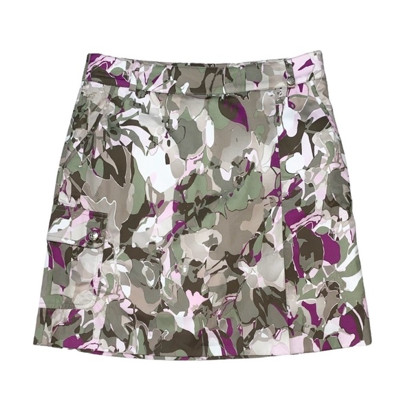 Golfino Printed Stretch Golf Skort‎ NWT Sz 6 - Picture 1 of 6